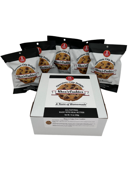 Grab-n-Go Chocolate Chip Delight Box – Khea's Cookies