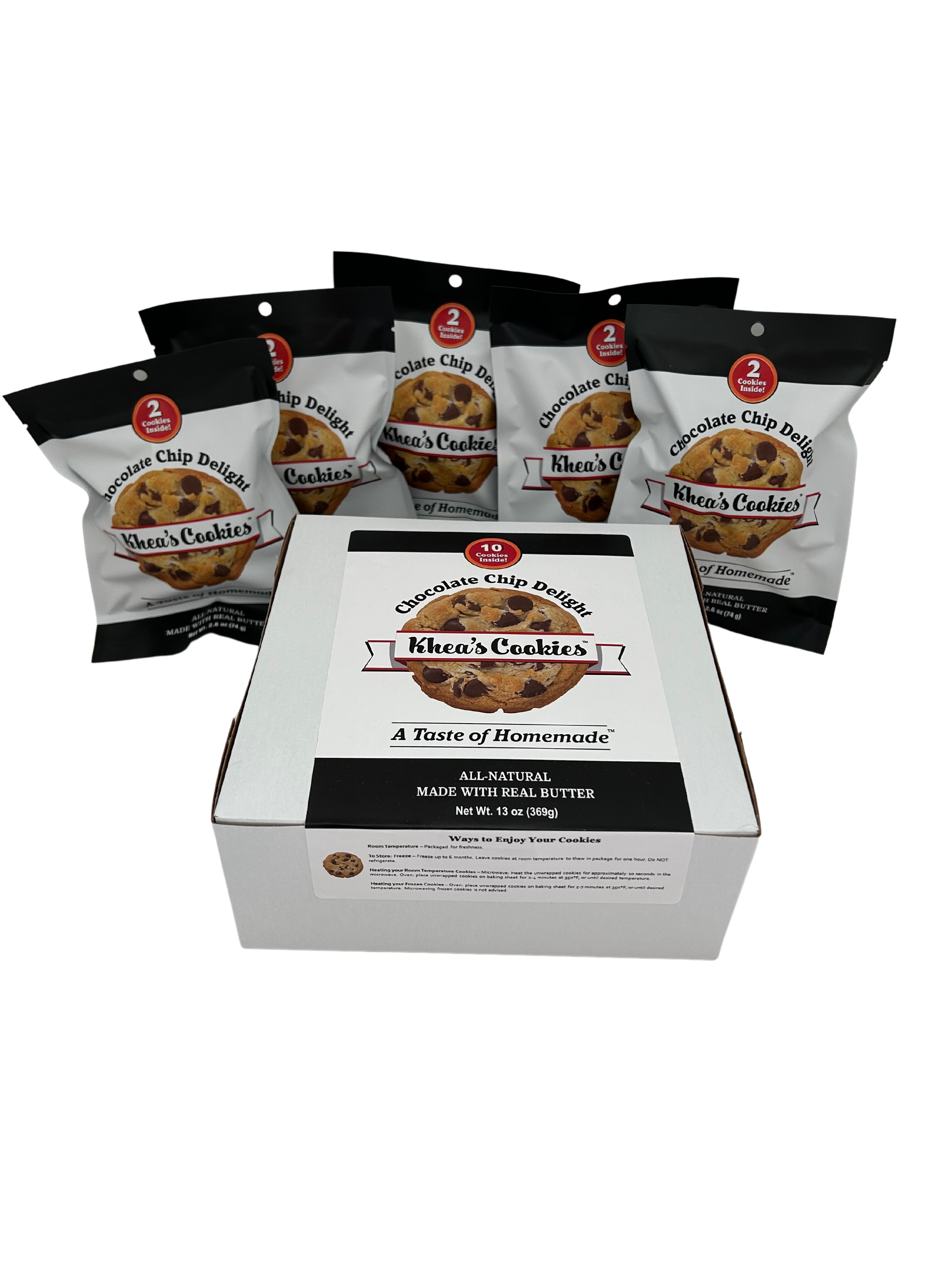 Grab-n-Go Chocolate Chip Delight Box – Khea's Cookies