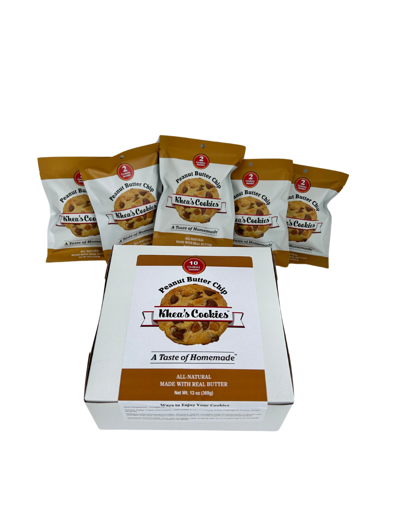 Grab-n-Go Peanut Butter Chip Box – Khea's Cookies